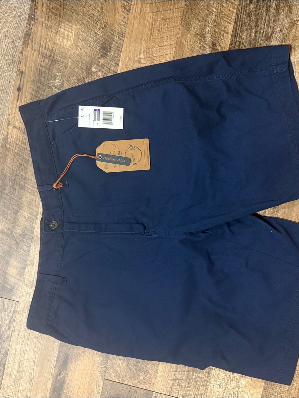 Weatherproof Men's Navy Performance Chino Shorts